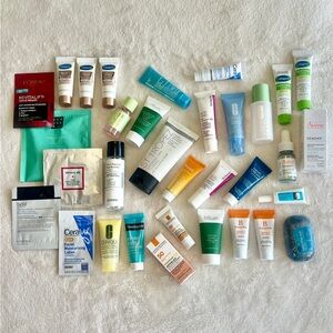 31 pc skin bundle cosrx st tropez cetaphil strivectin Clinique la roche avene